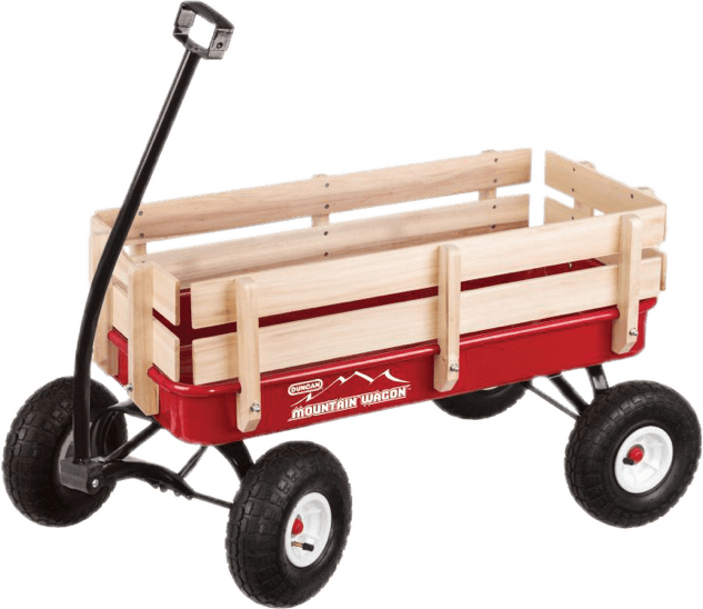 Pull-Along Mountain Wagon for Kids
