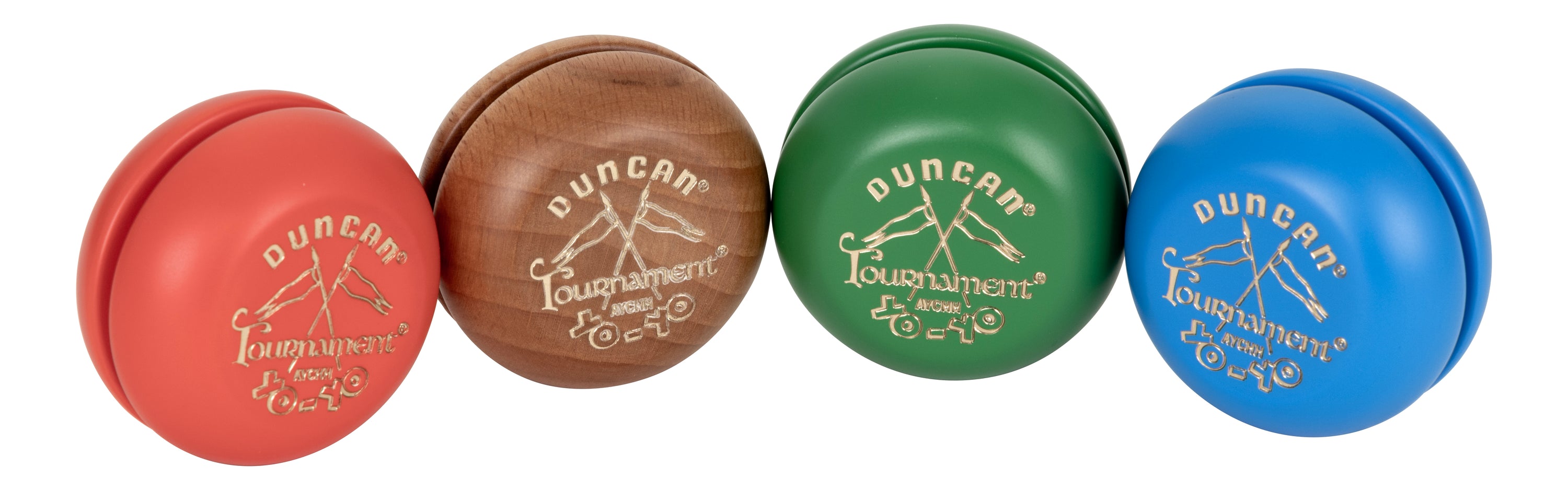 Wooden Crossed Flags Tournament Yo-Yo